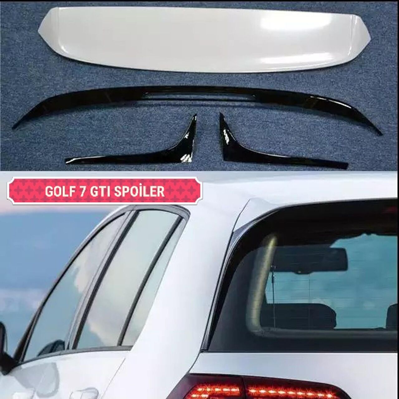 Volkswagen Golf 7 Gtı Anatomik Spoiler 4 Parça Boyalı