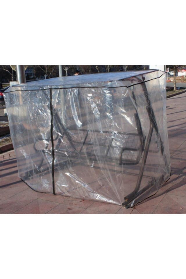 Şeffaf Salıncak Koruma Örtüsü Salıncak Kılıfı Bahçe Salıncak Kılıfı 220x120x150 Şeffaf