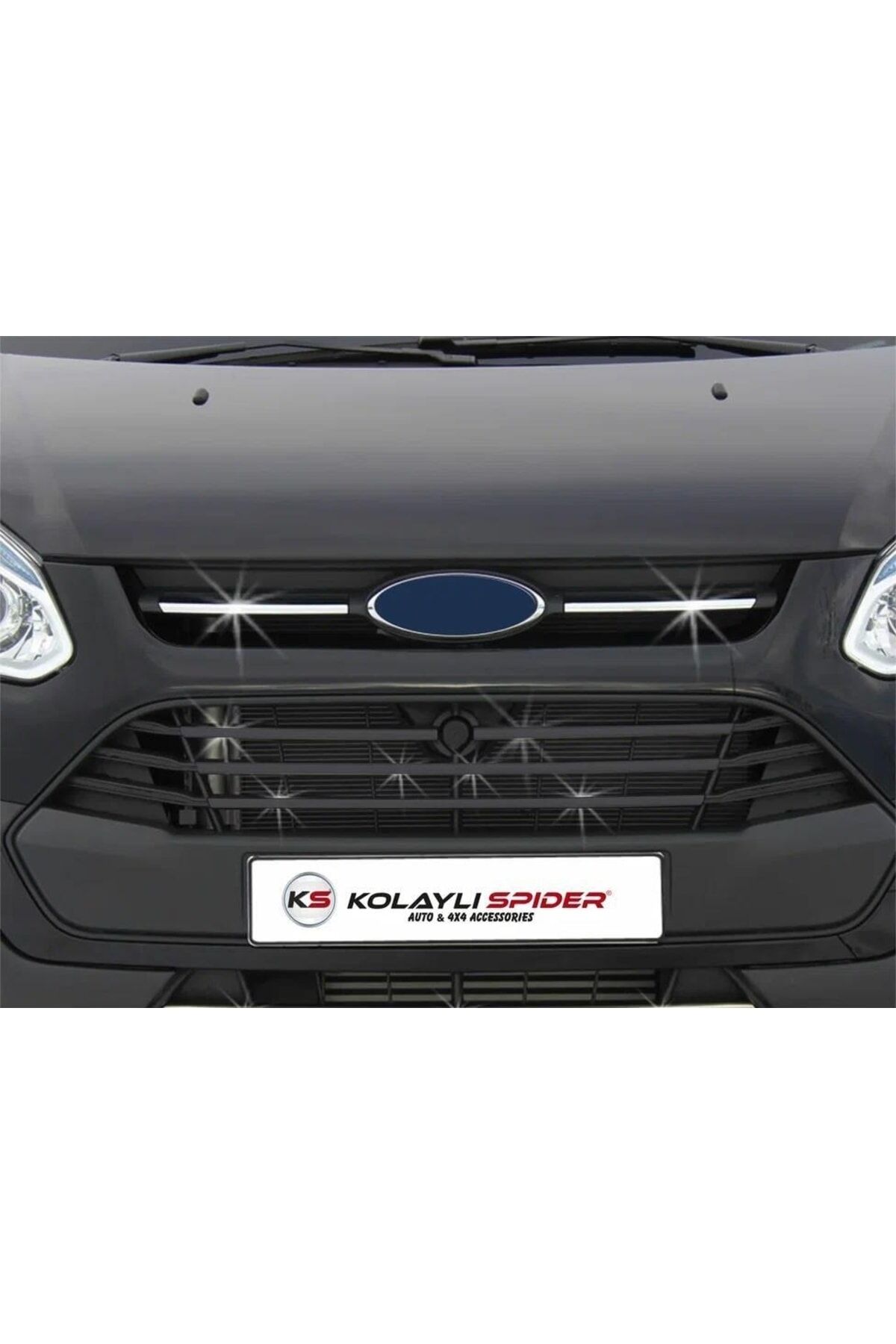 Ford Custom Ön Panjur 2 Parça 2013 Sonrası Paslanmaz Çelik