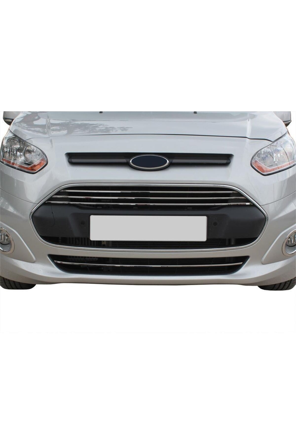 Ford Connect Ön Panjur + Tampon Çıtası 4 Parça 2014 Sonrası Paslanmaz Çelik