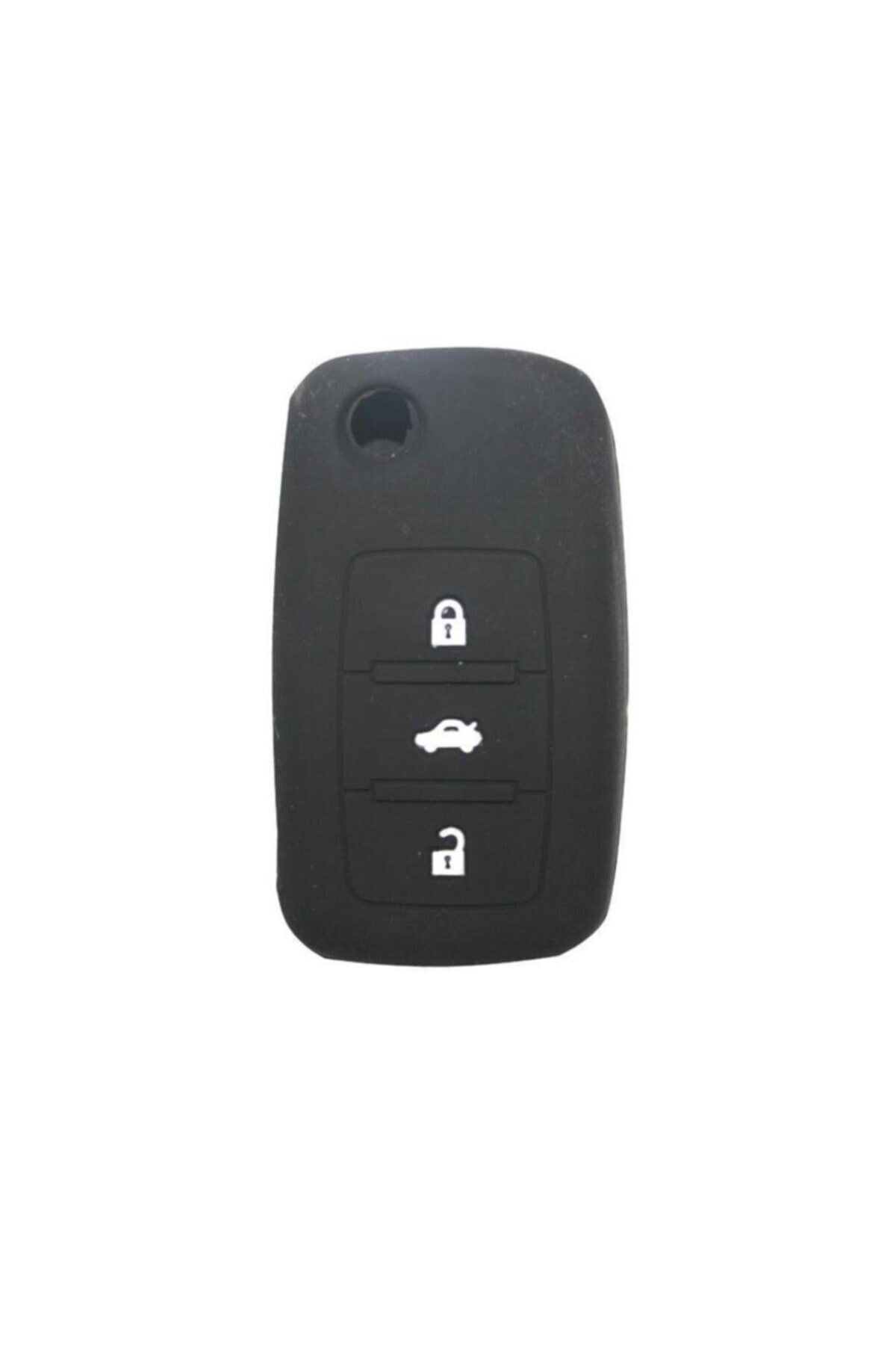 Volkswagen Seat Skoda Sustalı Model Silikon Anahtar Kumanda Kabı Siyah