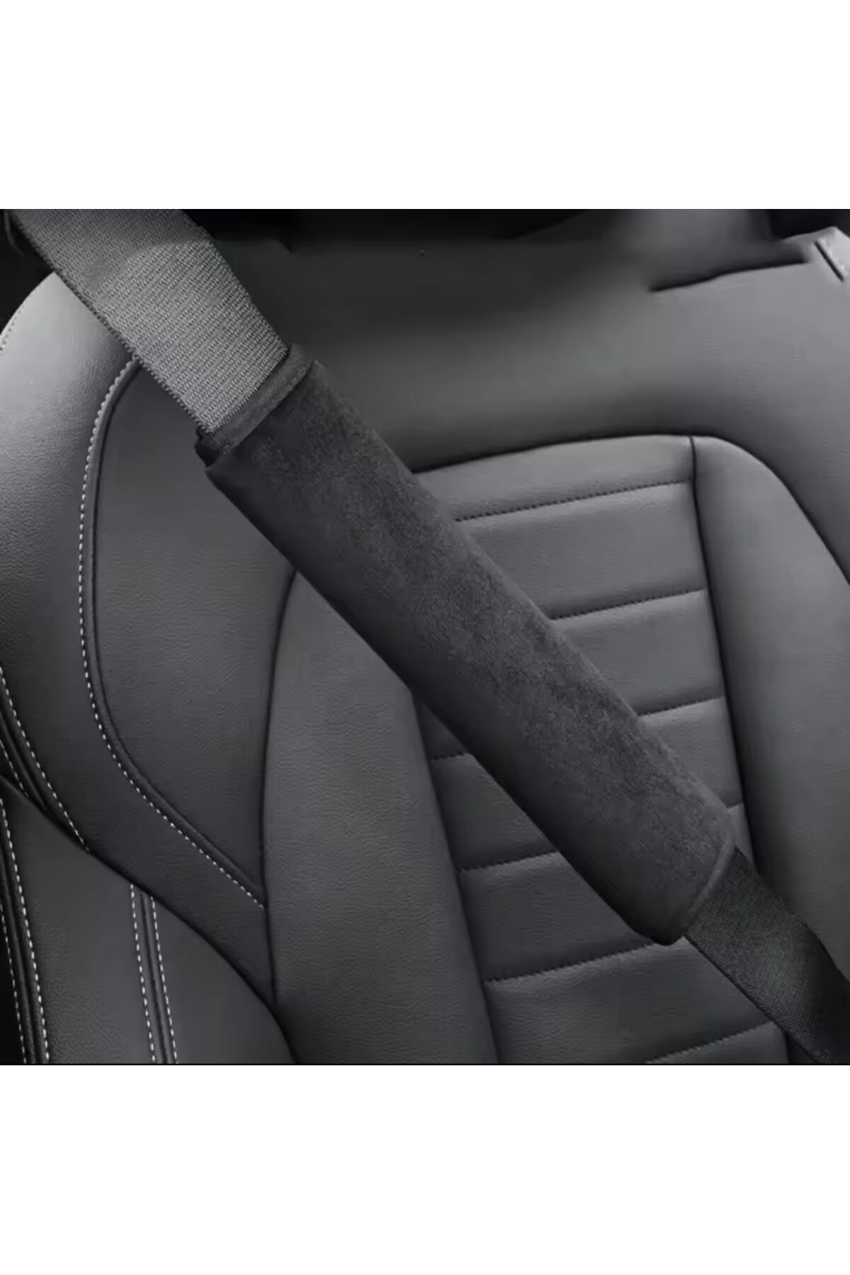 Antrasit Alkantara Emniyet Kemer Pedi 2 ADET