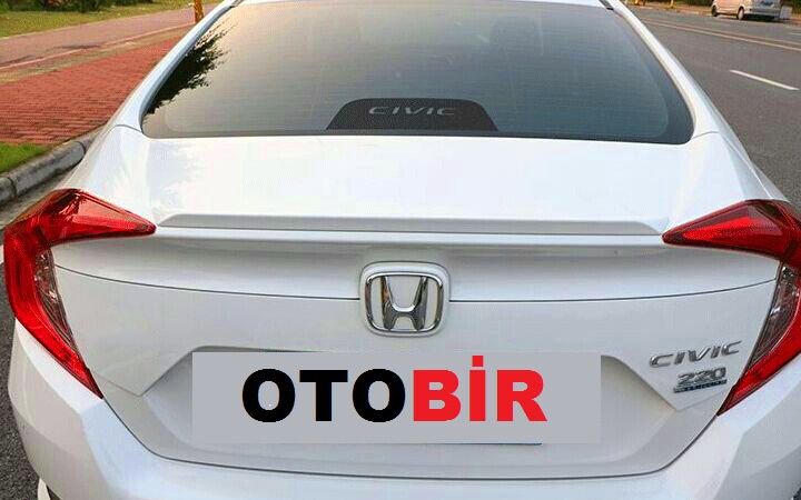Honda Civic İnce Anatomik Spoiler 2016 Ve Sonrası Modeller Boyalı