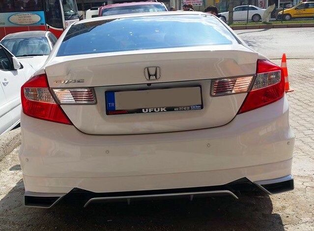 Honda Civic Diffizörlü Arka Tampon Eki