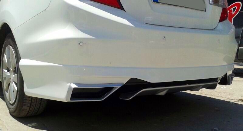 Honda Civic Diffizörlü Arka Tampon Eki