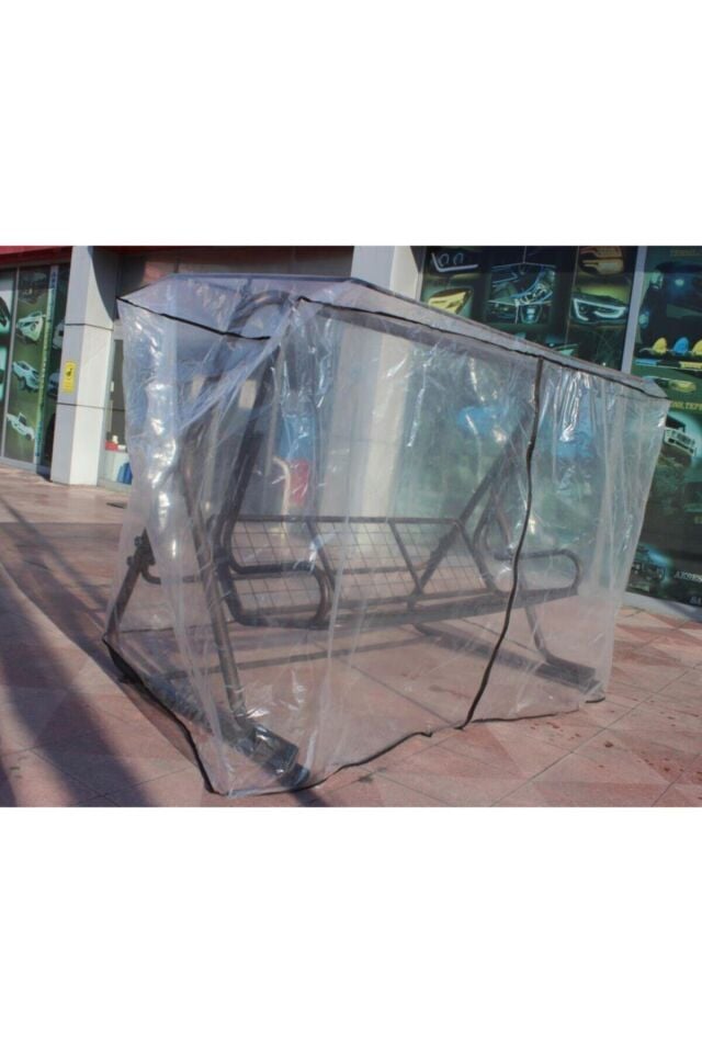 Şeffaf Salıncak Koruma Örtüsü Salıncak Kılıfı Bahçe Salıncak Kılıfı 220x120x150