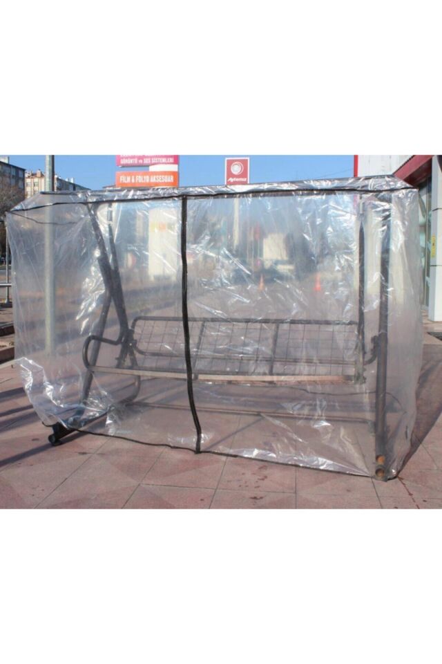 Şeffaf Salıncak Koruma Örtüsü Salıncak Kılıfı Bahçe Salıncak Kılıfı 220x120x150