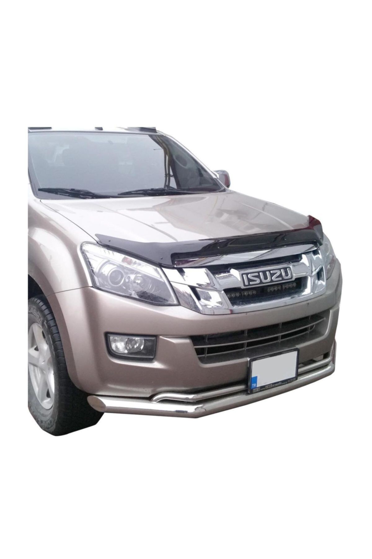 Isuzu Dmax Ön Krom Koruma Bıyık Paslanmaz Çelik