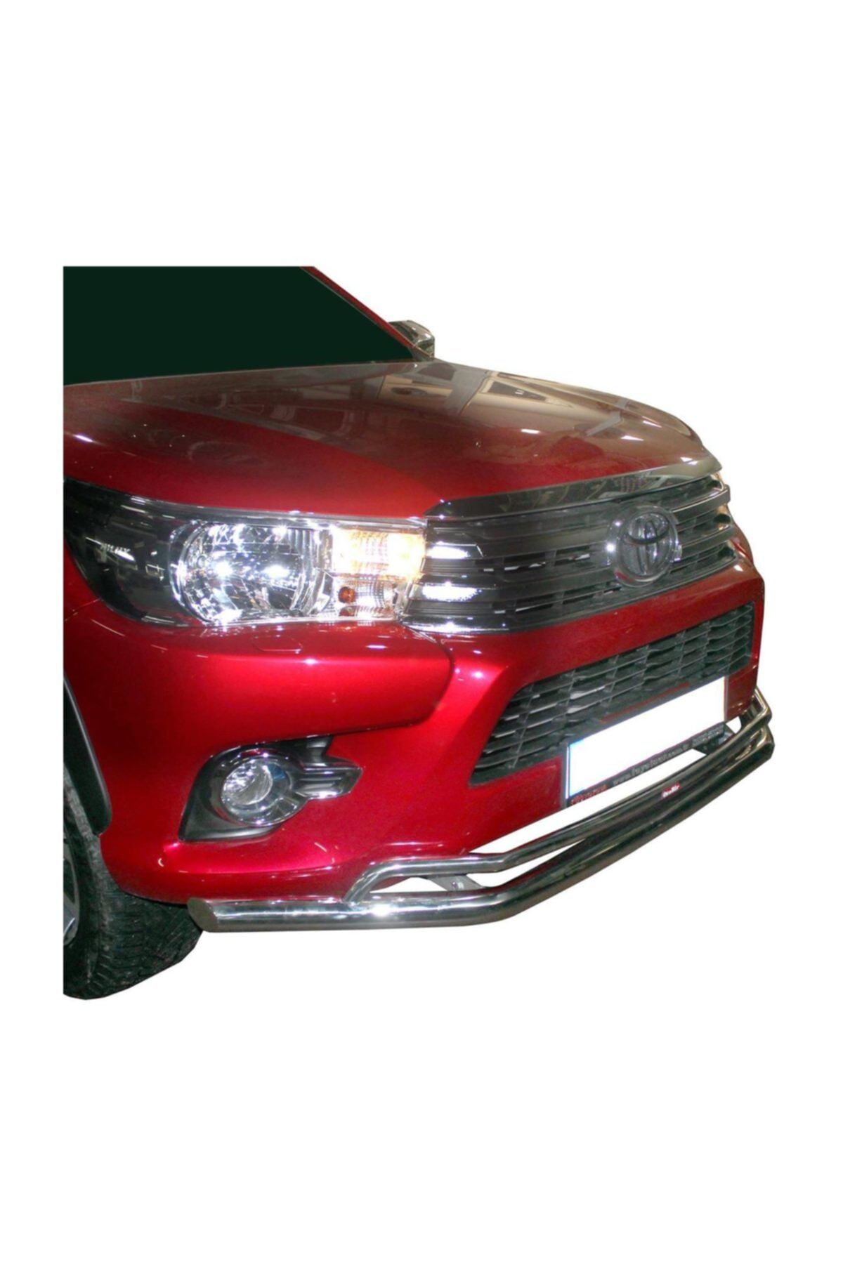 Toyota Hilux Ön Krom Koruma Bıyık Paslanmaz Çelik