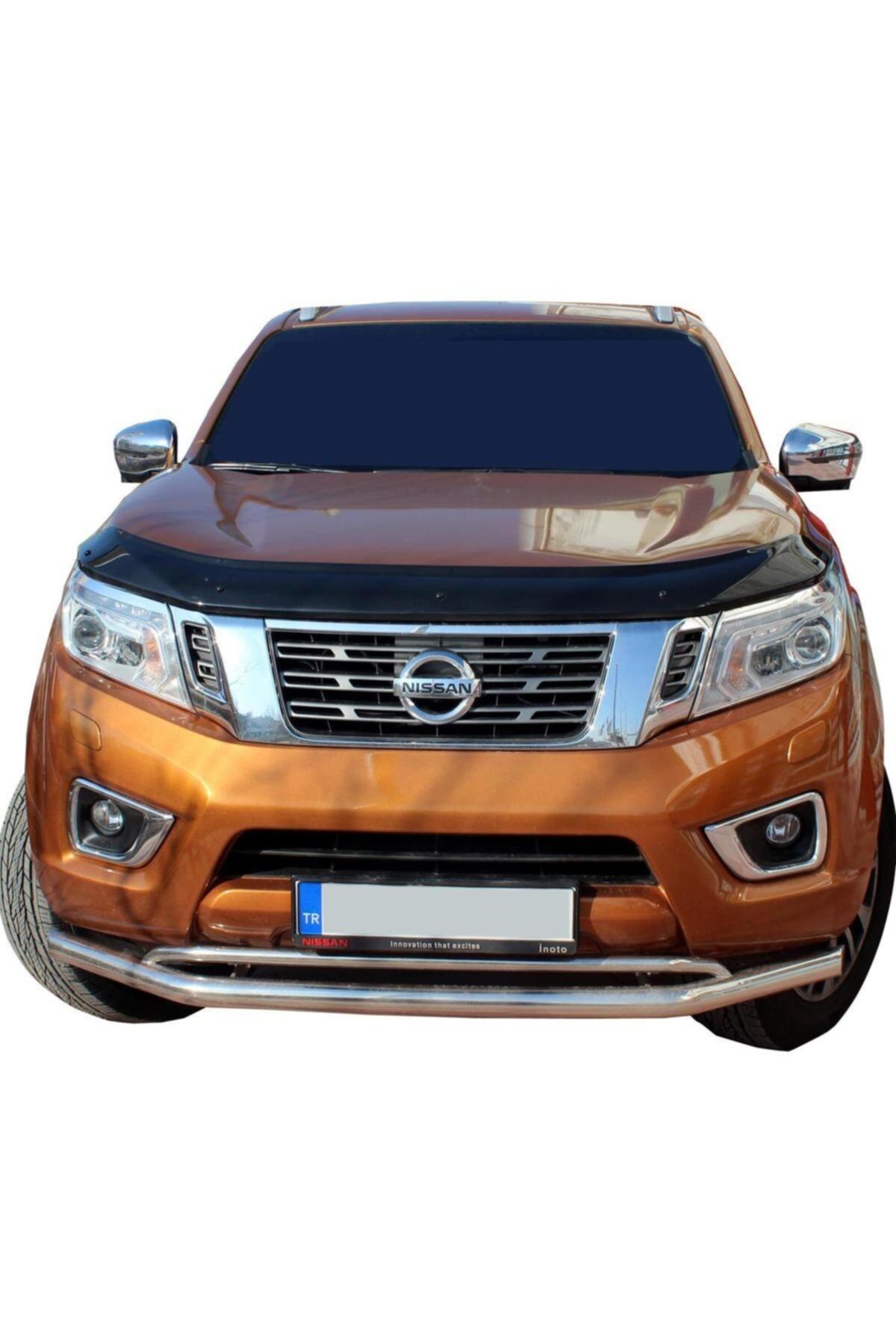 Nissan Navara Ön Krom Koruma Bıyık Paslanmaz Çelik