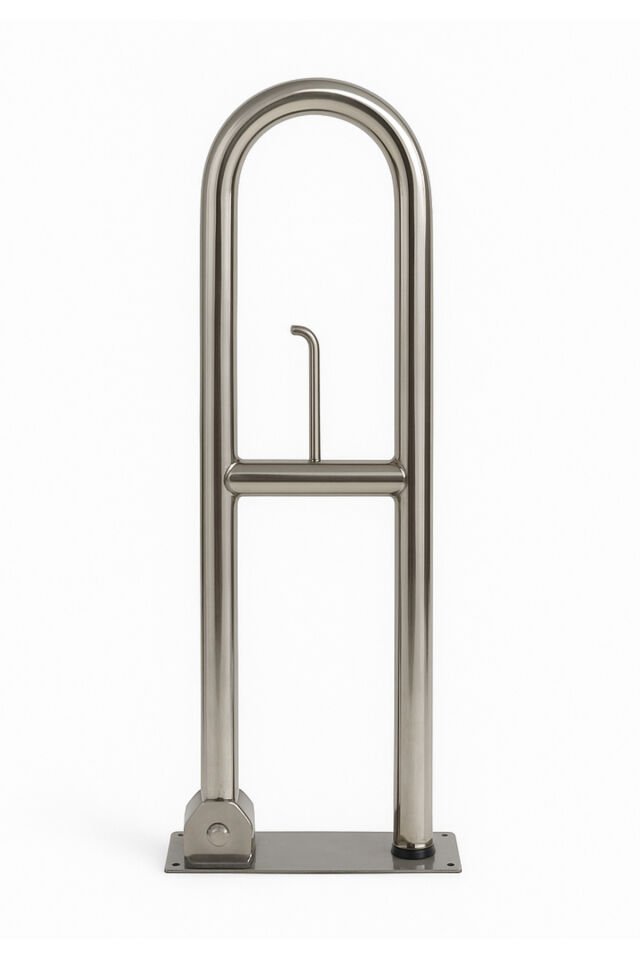 Engelli Tutunma Barı Tuvalet Kağıtlıklı Banyo Wc Küvet Paslanmaz 1 Adet