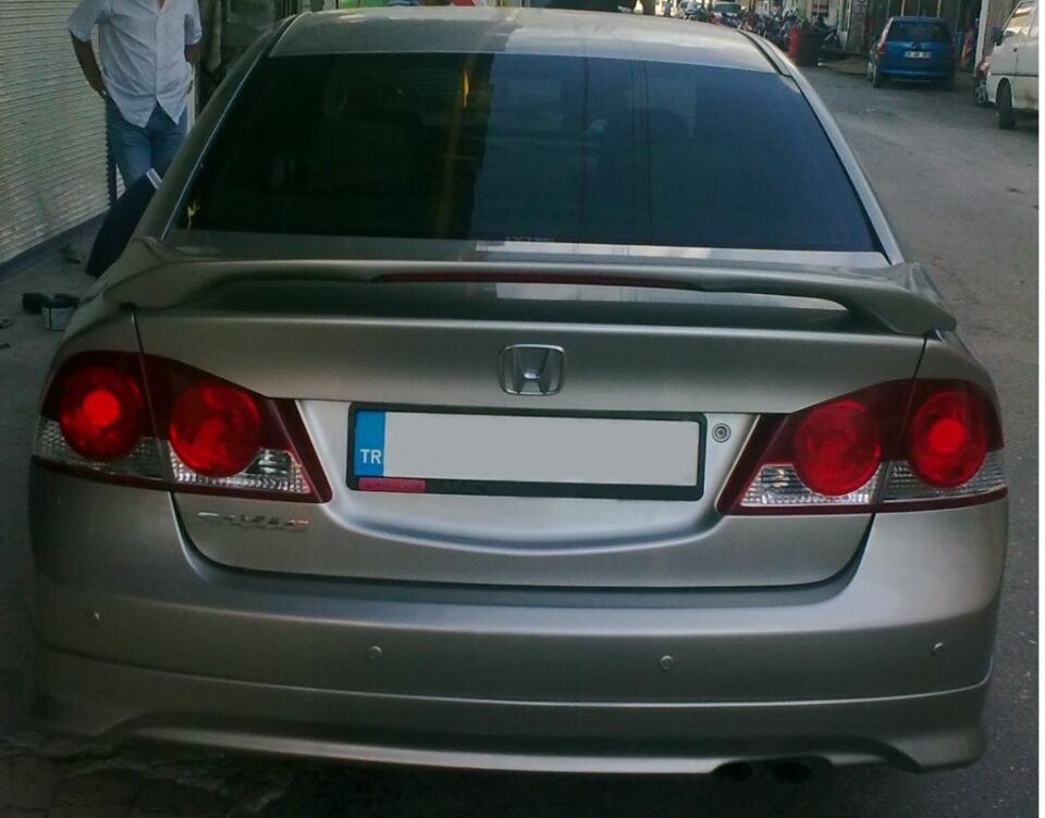 Honda Civic Fd6 Işıklı Spoiler 2006-2012 Arası Boyalı