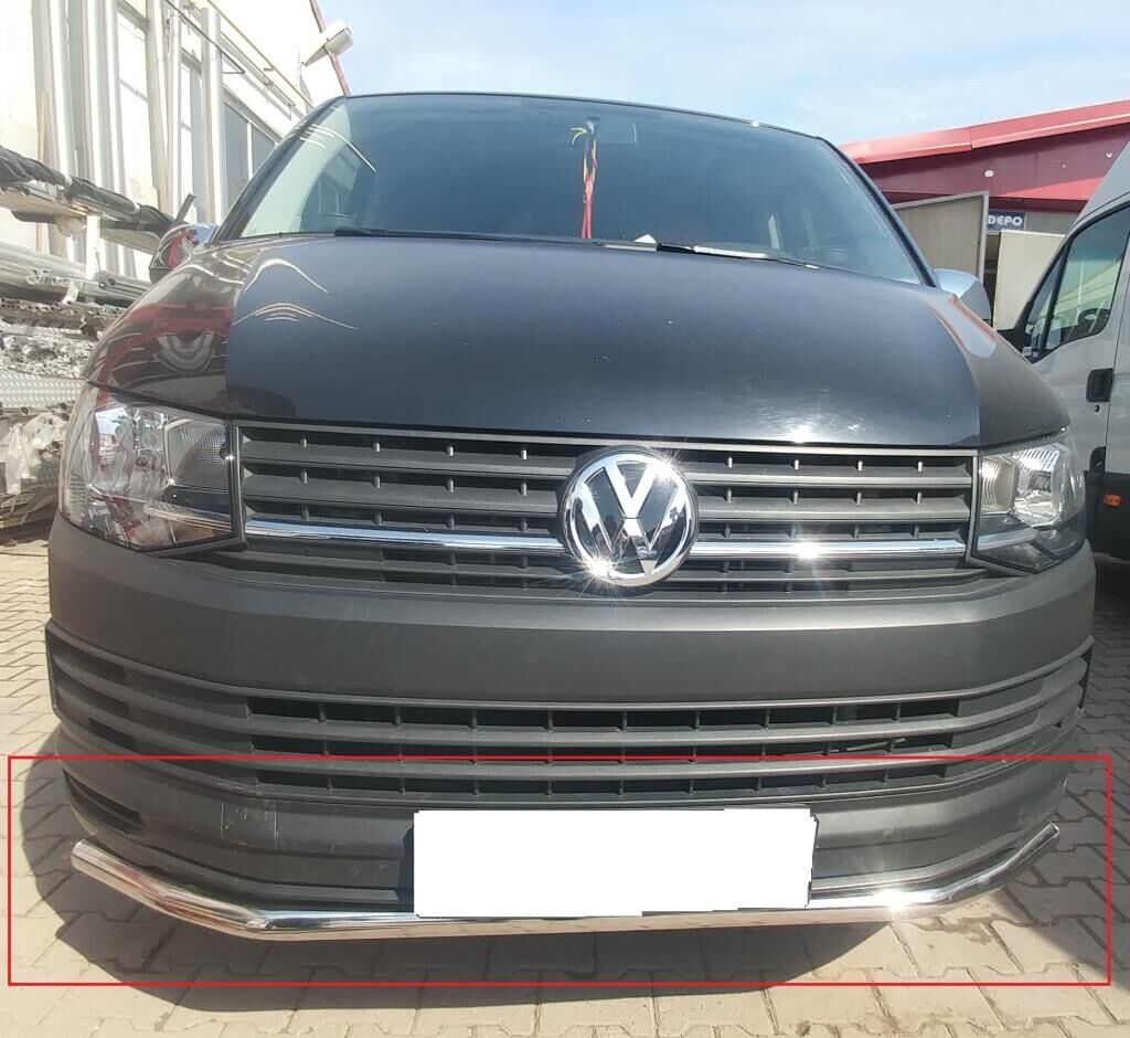 Volkswagen Transporter T5-T6 Krom Ön Koruma Bıyık Paslanmaz Çelik