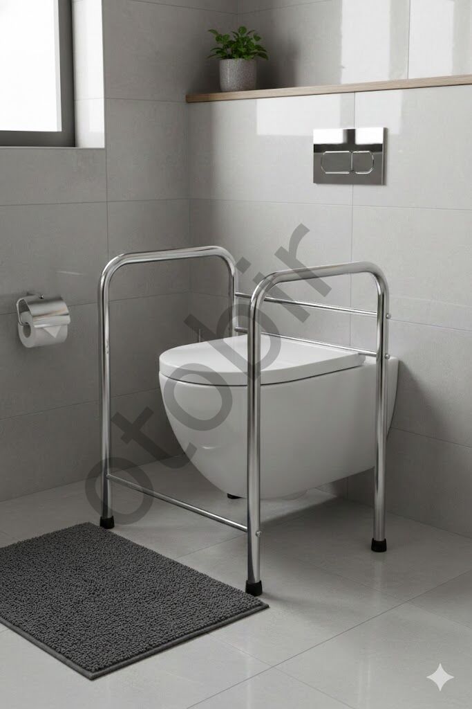 Portatif Taşınabilir Yaşlı Engelli Hamile Tutunma Barı Zemine Montaj Gerektirmez