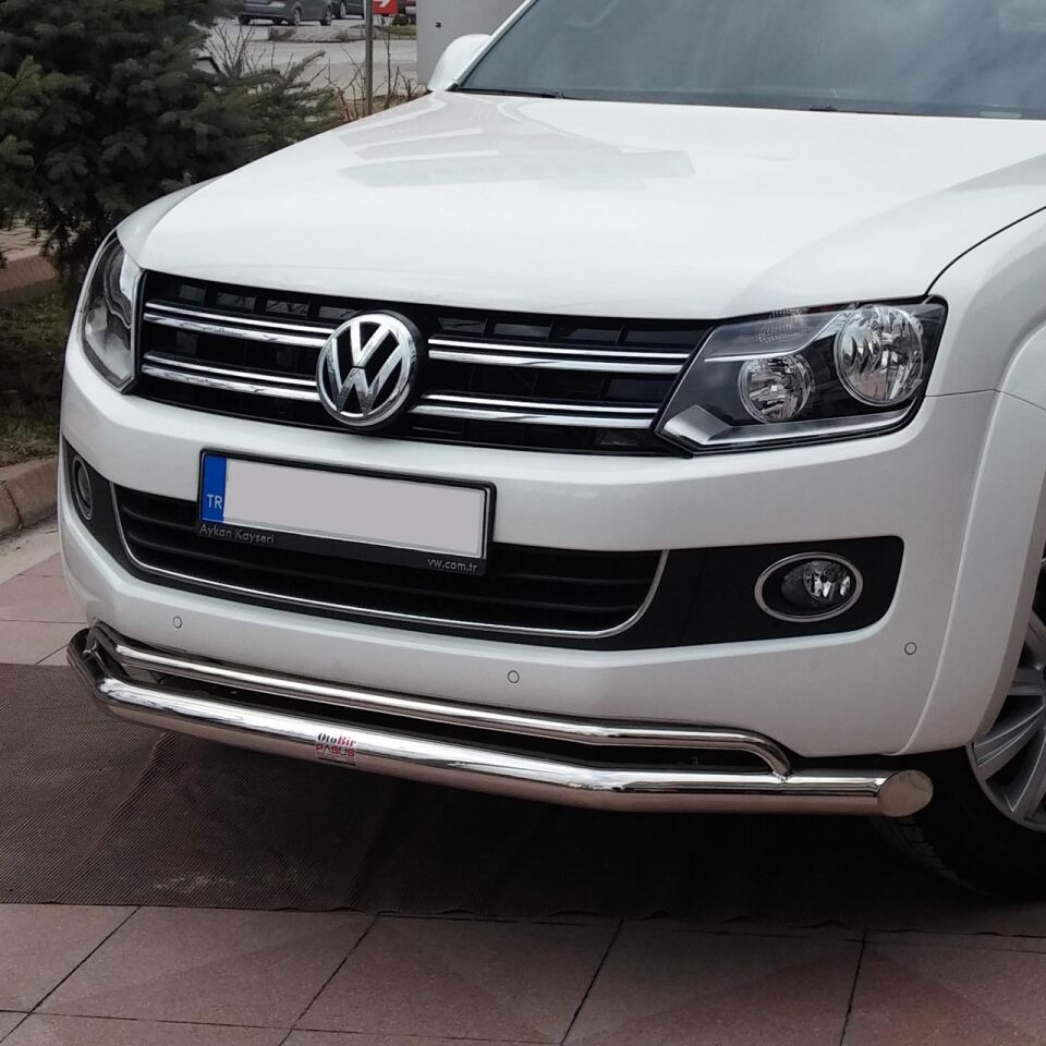 Volkswagen Amarok Ön Krom Koruma Bıyık Paslanmaz Çelik
