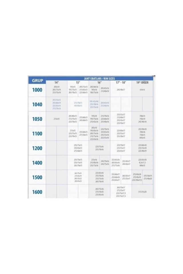 1300 No 4x4 Takmatik Patinaj Zinciri