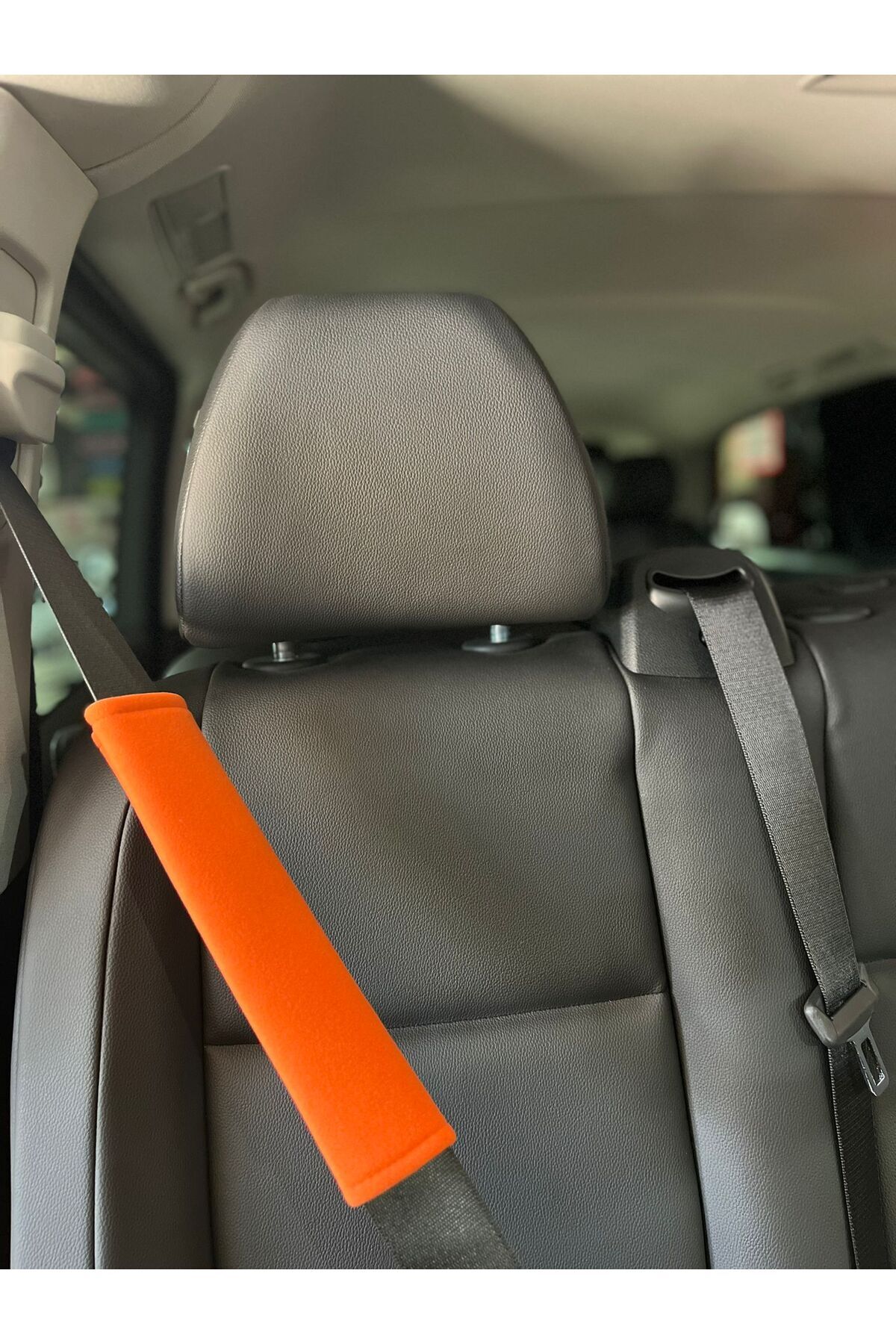 Emniyet Kemeri Konfor Kılıfı ( Yumuşak Ve Estetik Tasarım Turuncu)