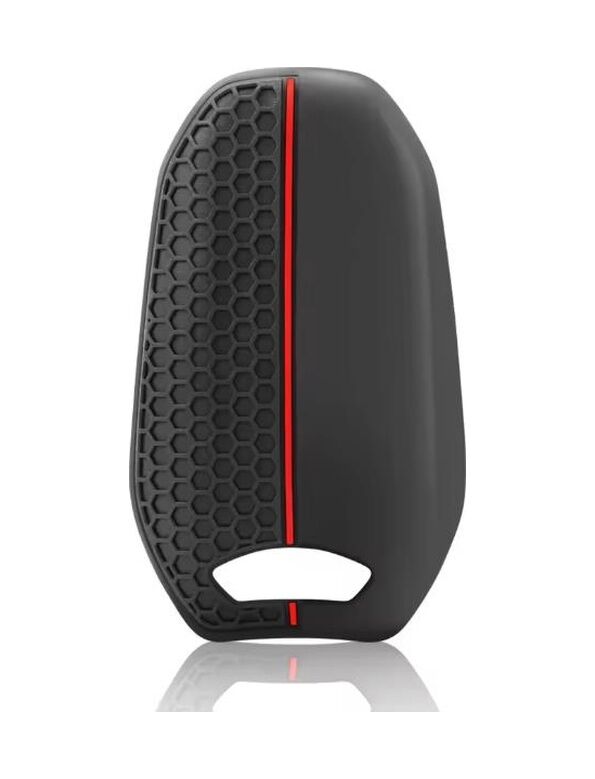 Anahtar Kabı Kılıfı Siyah-kırmızı Çizgili Citroën C4 - C4 Citroën C4 Picasso Uyumludur