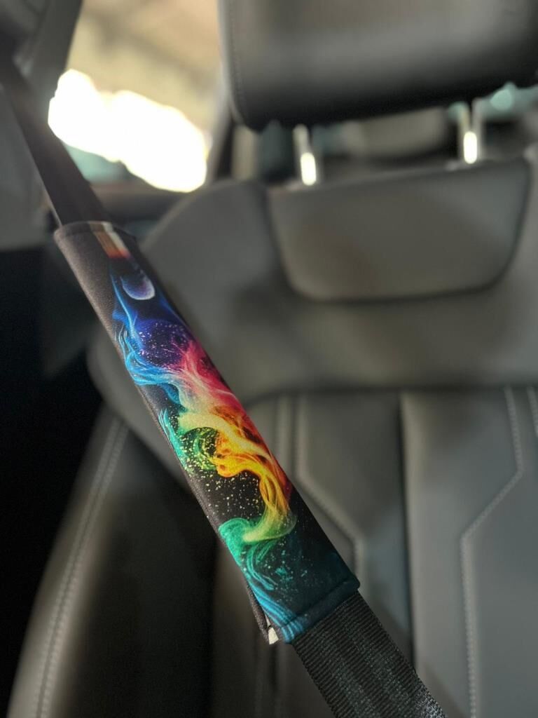 Emniyet Kemer Kılıfı-konfor Pedi Renk Cümbüşü 2 Adet