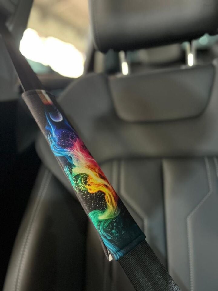 Emniyet Kemer Kılıfı-konfor Pedi Renk Cümbüşü 2 Adet