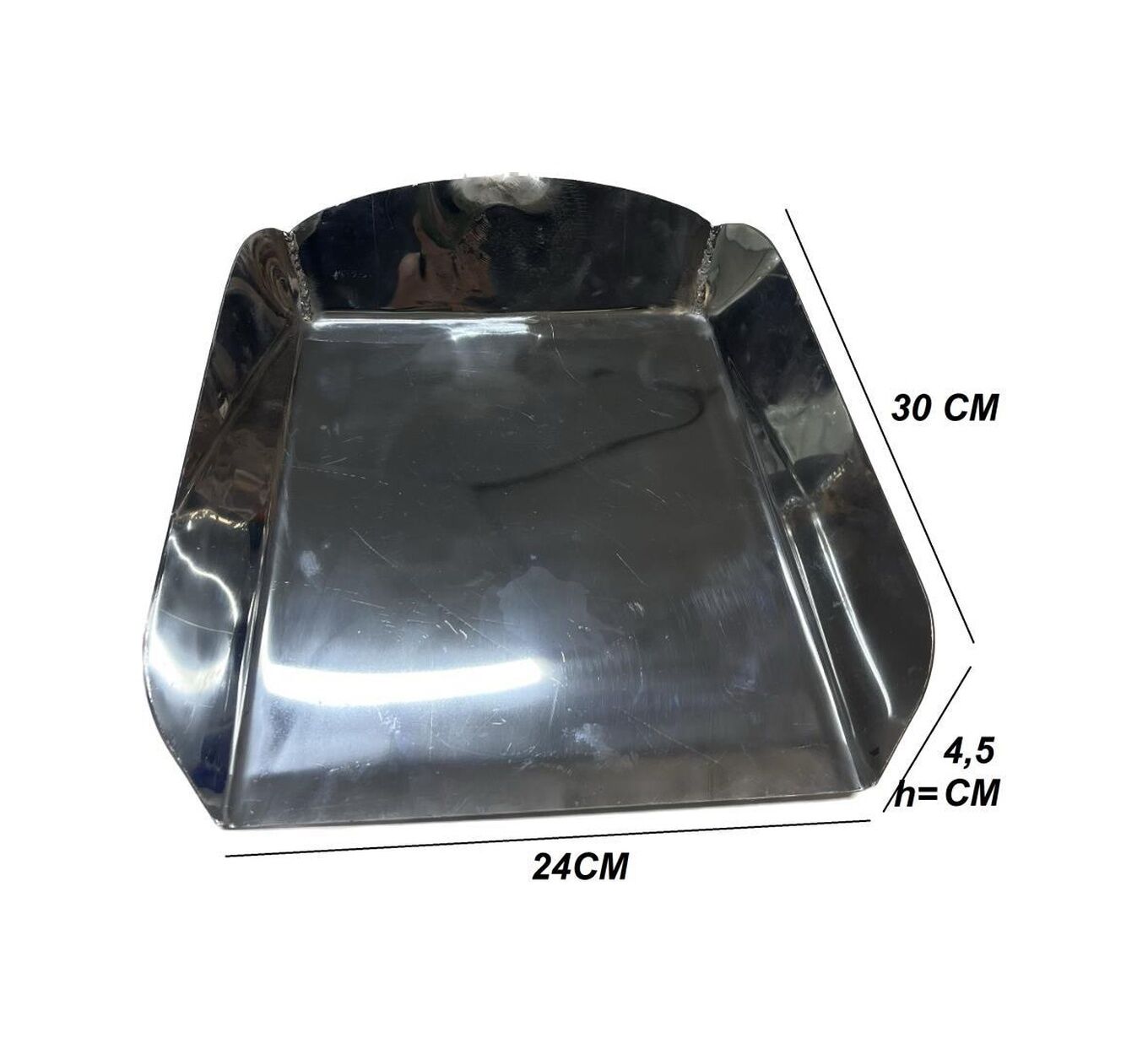 Krom Paslanmaz Gıda Sanayi Küreği Sapsız Model