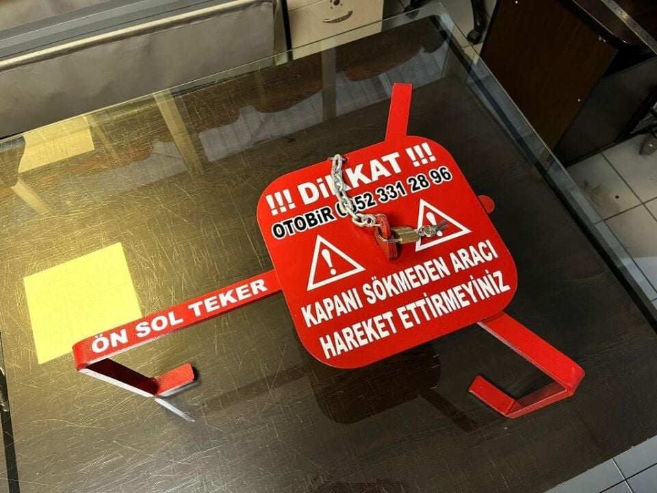 Metal Araç Teker Kilidi