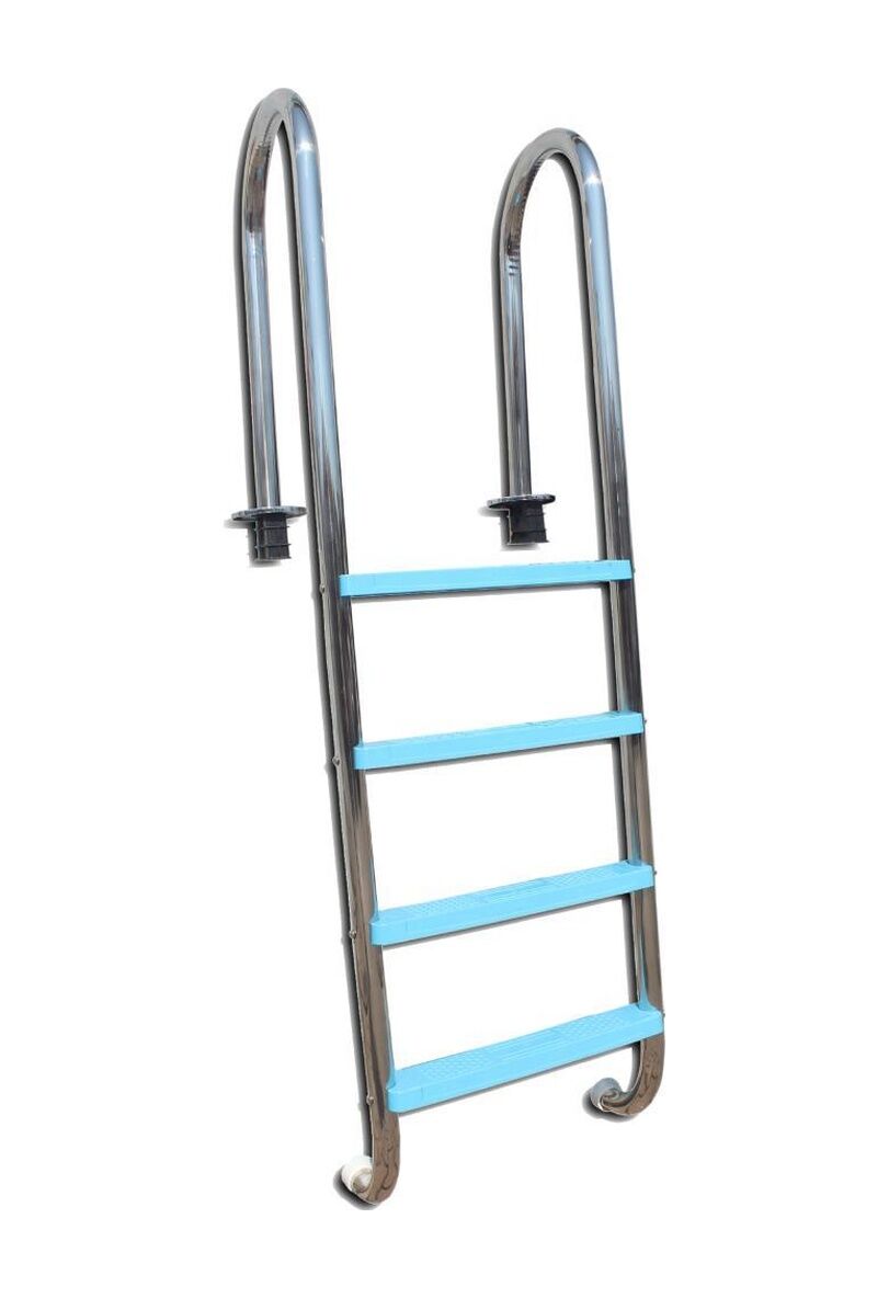 Paslanmaz 4 Basamaklı Havuz Merdiveni Muro Seri Aısı 304 Krom