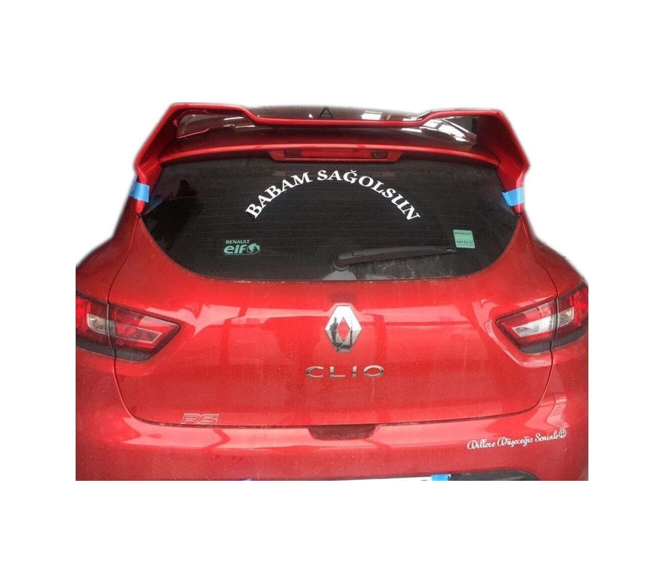 Renault Clio 4 Hb Rs Spoiler Boyalı Fiber Spoyler