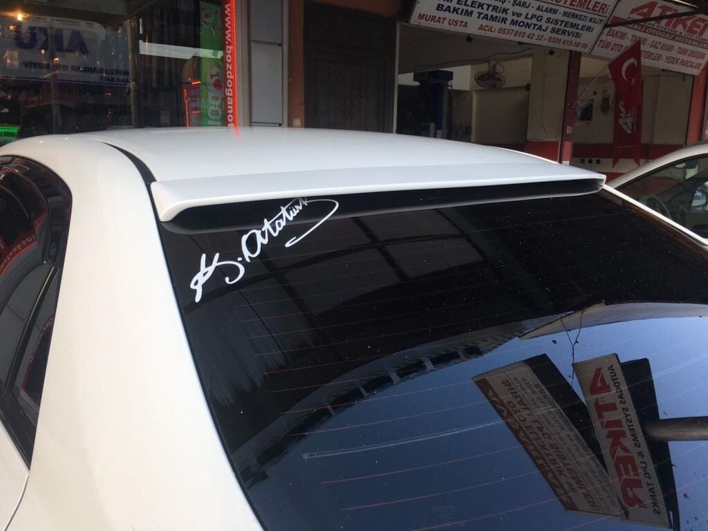 Toyota Corolla Uyumlu Cam Üstü Tavan Spoiler 2006-2012 Model Arası