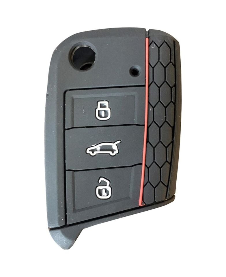 Vw Golf Uyumlu 7 Leon Silikon Araba Araç Oto Anahtar Kumanda Kılıfı Kabı Mavi