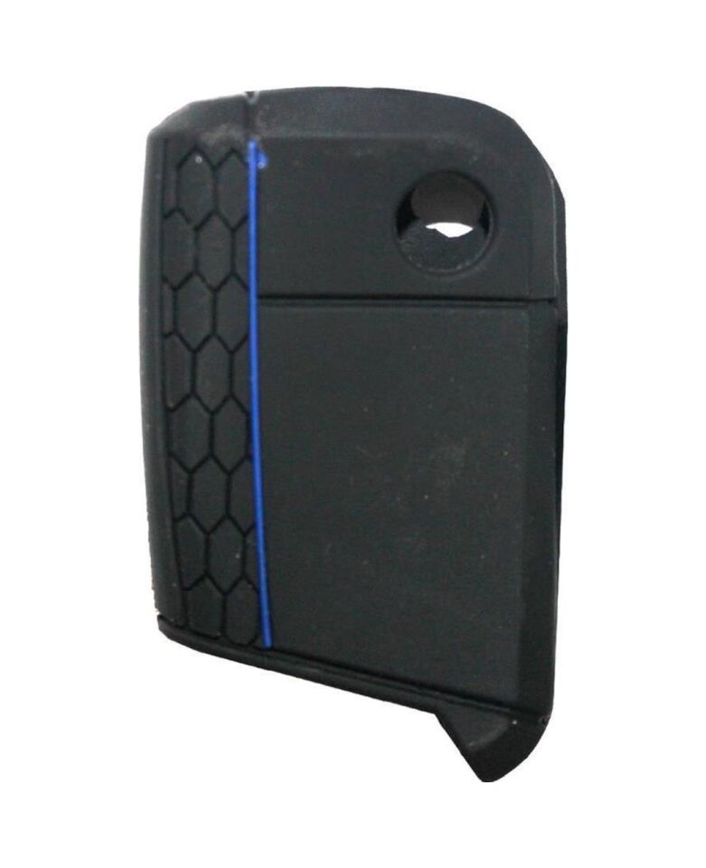 Vw Golf Uyumlu 7 Leon Silikon Araba Araç Oto Anahtar Kumanda Kılıfı Kabı Mavi