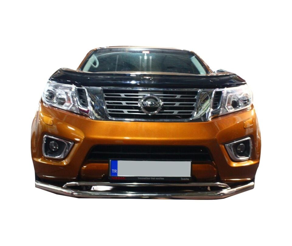 Nissan Navara Ön Krom Koruma Bıyık Paslanmaz Çelik