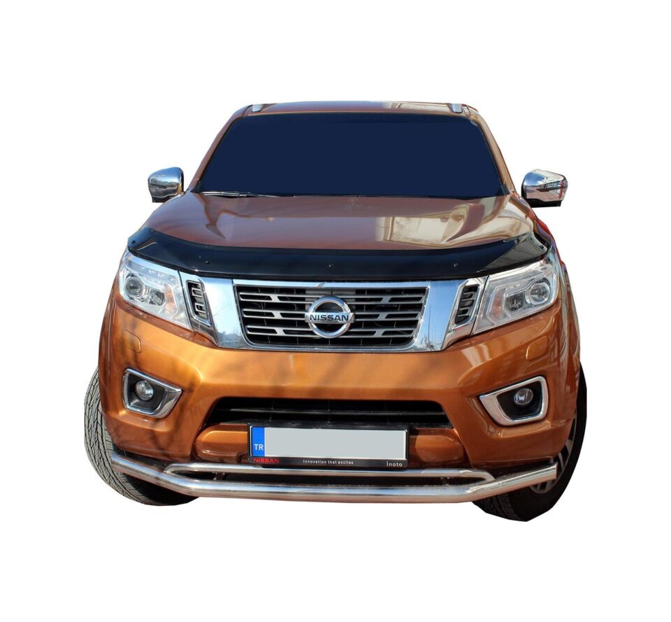 Nissan Navara Ön Krom Koruma Bıyık Paslanmaz Çelik