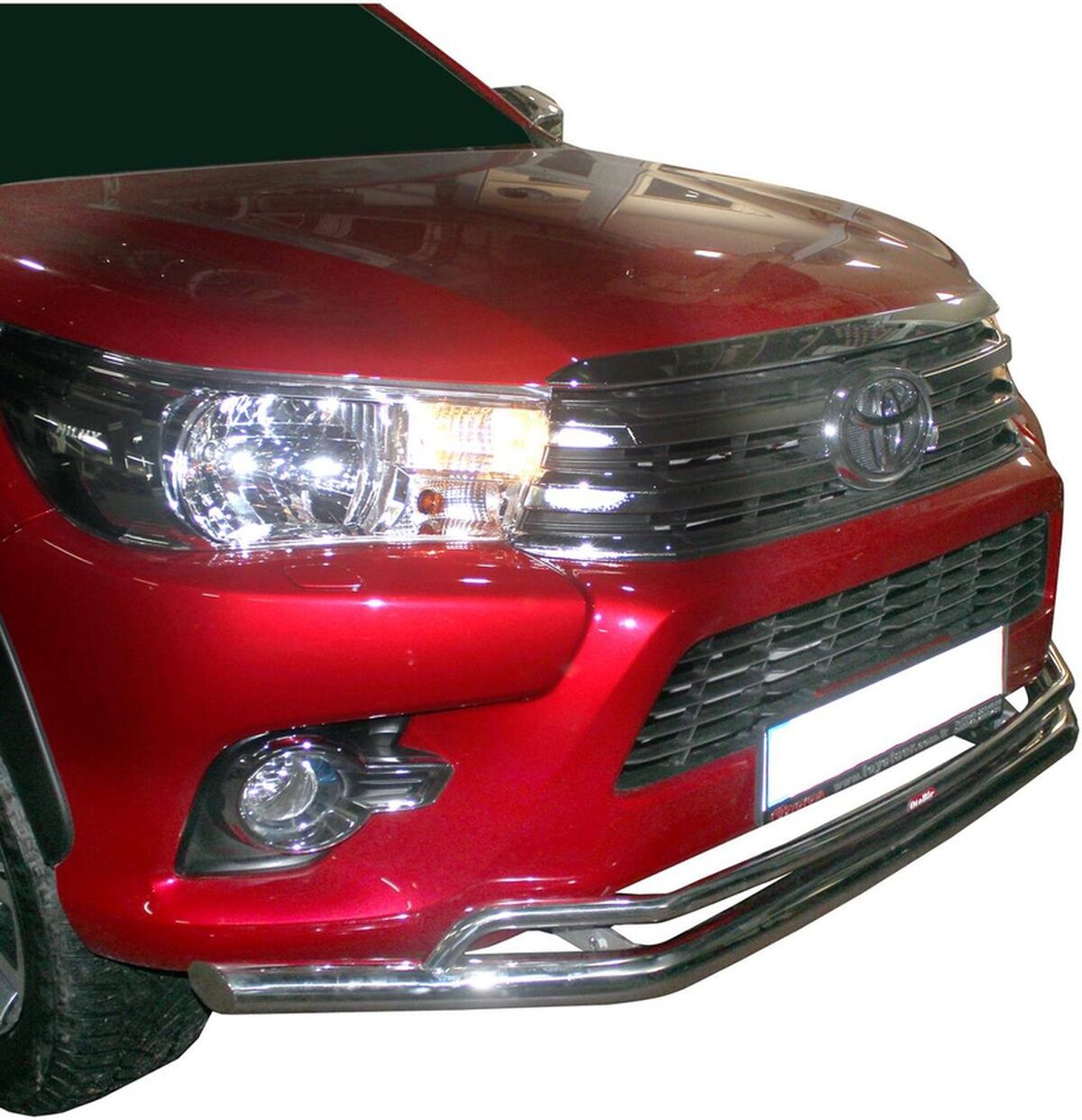 Toyota Uyumlu Hilux Ön Krom Koruma Bıyık Paslanmaz Çelik