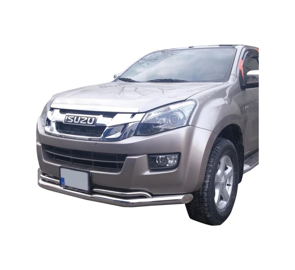 Isuzu Dmax Ön Krom Koruma Bıyık Paslanmaz Çelik