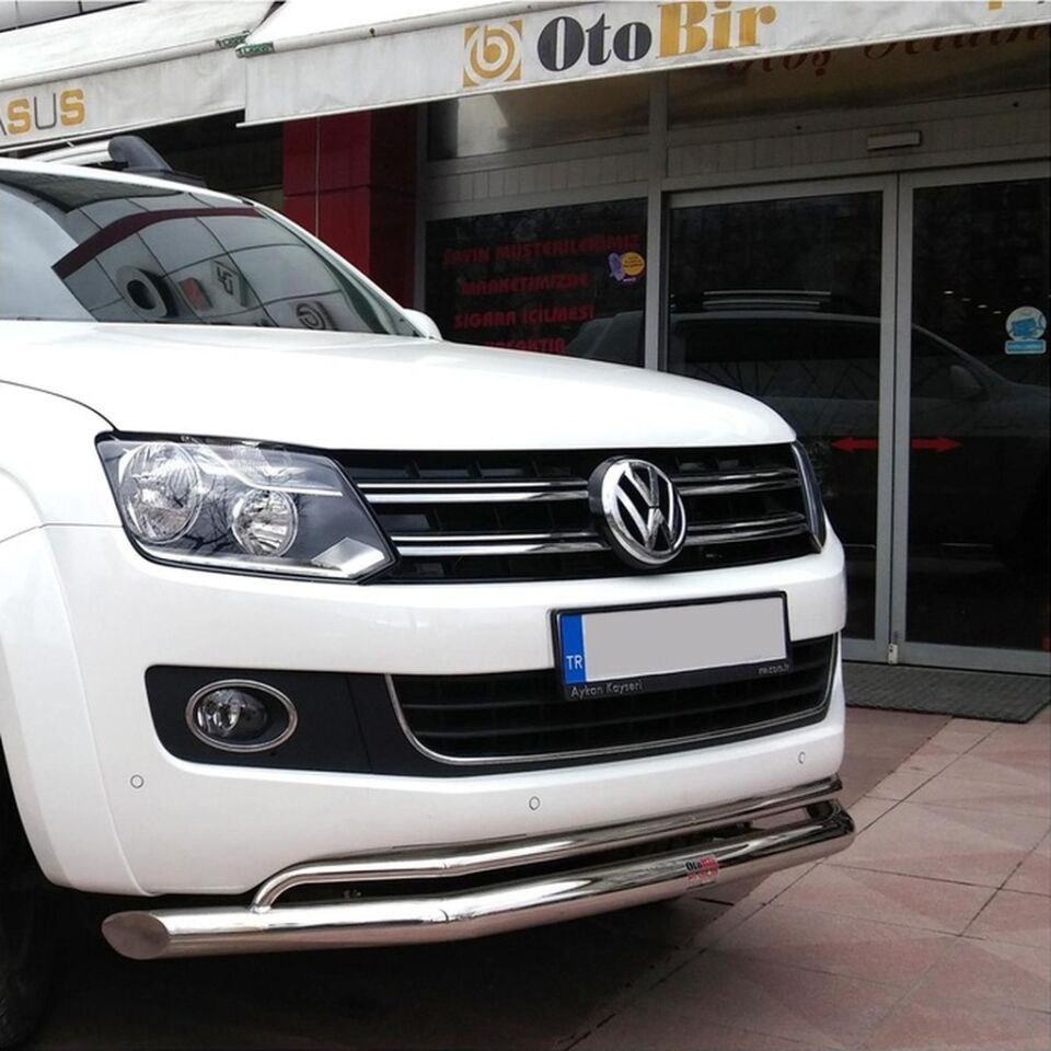 Volkswagen Amarok Ön Krom Koruma Bıyık Paslanmaz  Çelik