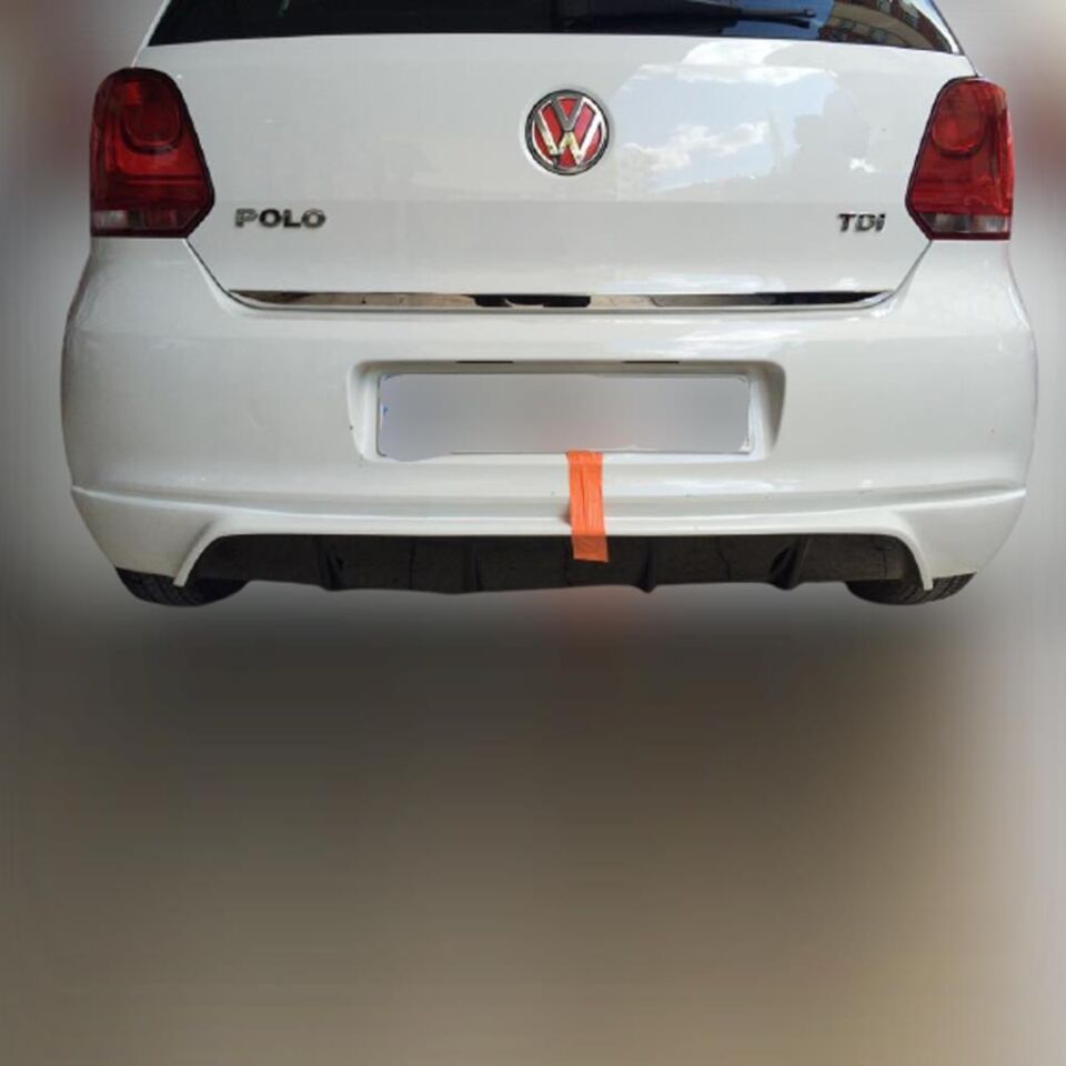 Volkswagen Polo Difüzörlü Arka Tampon Eki 2009-2014 Model Arası