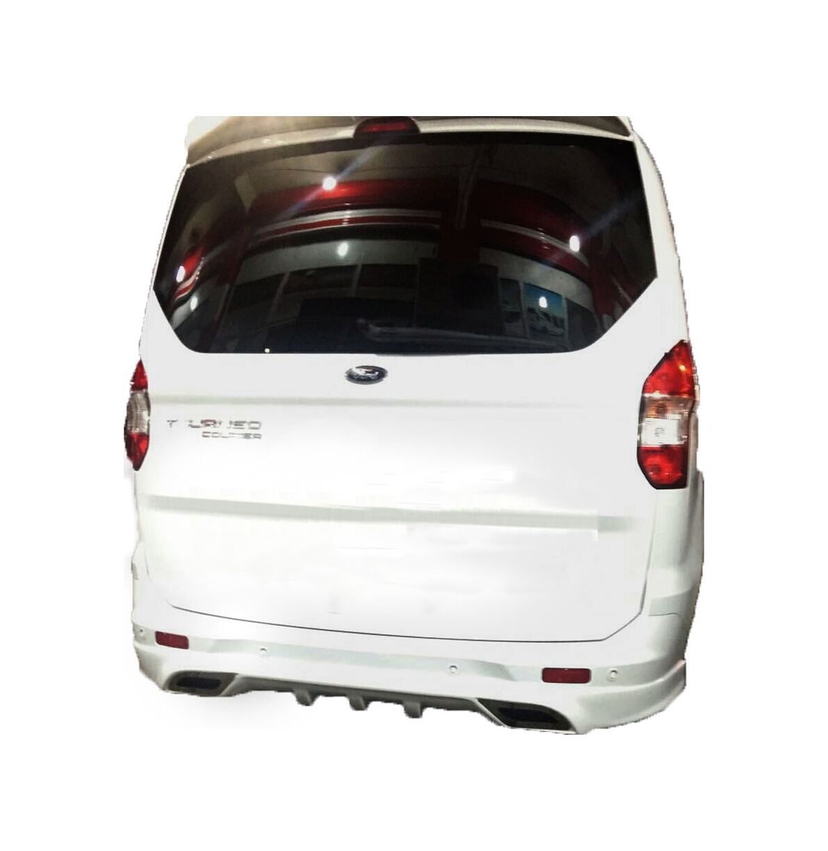 Ford Courier Difüzörlü Arka Tampon Eki Karlık Boyalı