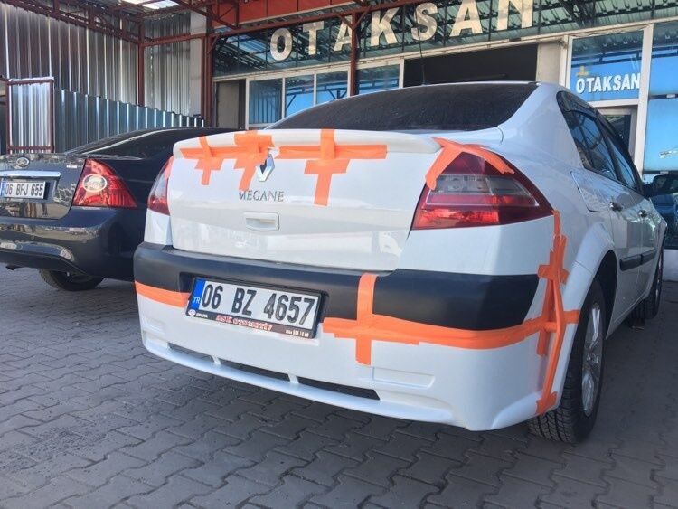 Renault Megane 2 Arka Tampon Eki (sedan)